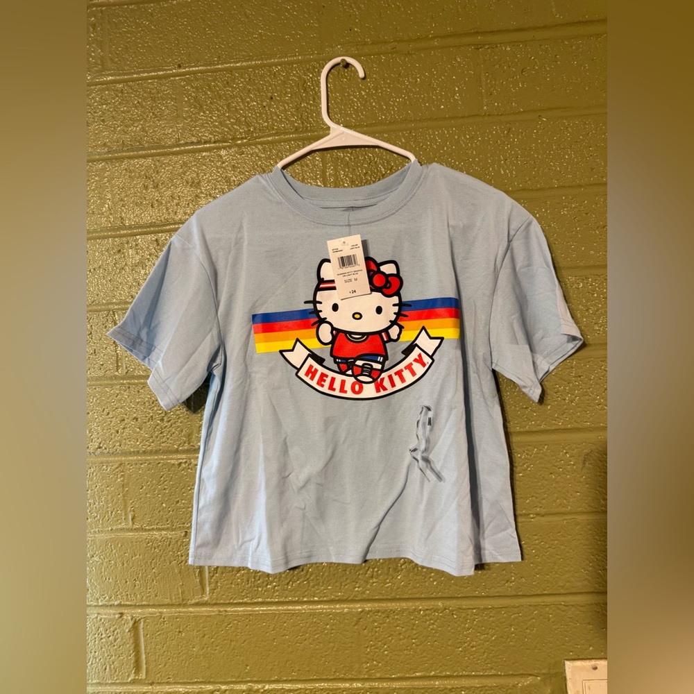 Hello Kitty Blue Short Sleeve Tee Casual
